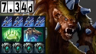 Lone Druid  Mid Lane VS Sniper Match Gameplay Dota 2 734d [upl. by Nievelt]