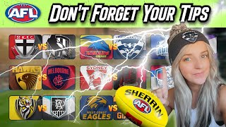 Dont Forget Your Tips  Round 2  AFL 2024 [upl. by Rtoip759]