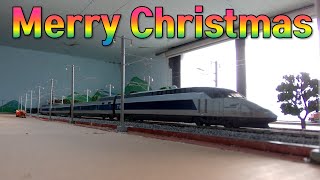 Merry Christmas High Speed Model Train [upl. by Katey]