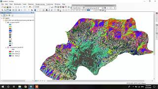 Unsuppervised Classification in arcgis 105 tutorial 52  Land use land cover map [upl. by Esened]