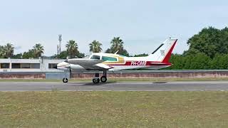 Cessna 310  takeoff at LPBR [upl. by Ervine863]