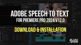 Installation of Speetch to Text in Premier Pro [upl. by Armilda]