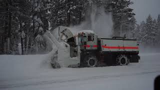 Caltrans Kodiak Snowblower in the Sierra [upl. by Arliene263]