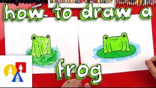 How To Draw A Cartoon Frog [upl. by Seagraves790]