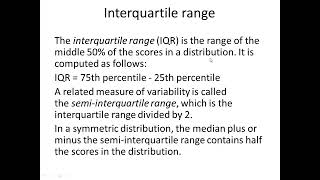 measures of variability [upl. by Fosdick]