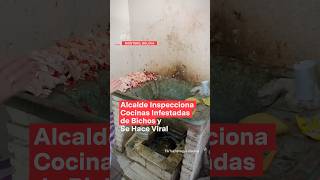 Alcalde de Bolivia se hace viral inspeccionando cocinas infestadas de plagas  N Shorts [upl. by Hellene]