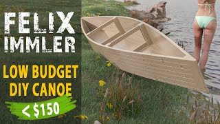 Epic DIY low budget canoe built from roof battens  under 150 done within 2 days amp minimal tools [upl. by Nadoj818]