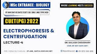 ELECTROPHORESIS amp CENTRIFUGATION  CUET PG 2022  IFAS [upl. by Lightman]
