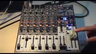 How to use a Behringer 1204FX mixer for live sound reinforcement [upl. by Cirted]