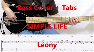 Leony  Simple Life BASS COVER TABS preview [upl. by Anirroc]