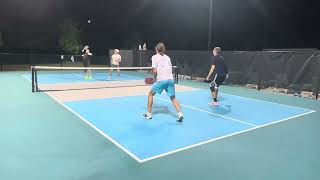 JoshGreg vs NoahJoe 26 shot rally highlight Tuesday 91024 at Bloomfield Pickleball Club [upl. by Mail]