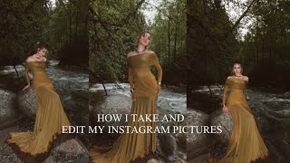 I SHOT A GOWN IN A RIVER how I take and edit my Instagram pictures [upl. by Seniag]