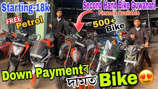 Second Hand Bike Market in Guwahati₹15kKtmMt15R15Used Bike GuwahatiSehera Beya LoraLow price [upl. by Nuaj88]