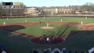 Wingate vs Lander Baseball 22524 [upl. by Ellinnet]