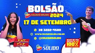 Bolsão Colégio Sólido 2024  Provas 17 de Setembro  Inscrevase Agora [upl. by Puduns]