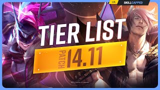 NEW TIER LIST for PATCH 1411  League of Legends [upl. by Nytsirc]