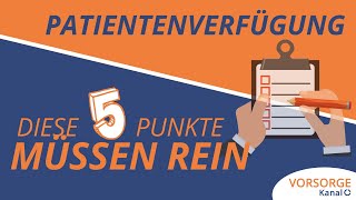 Patientenverfügung erstellen  Das muss drin stehen [upl. by Lambrecht711]