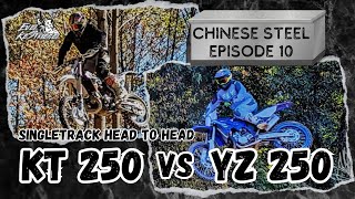 Unnecessary Lap Time Battle 2  KT250 vs YZ250 on Singletrack [upl. by Liesa]