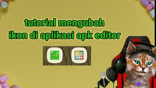 cara ganti icon aplikasi di apk editor [upl. by Idola]