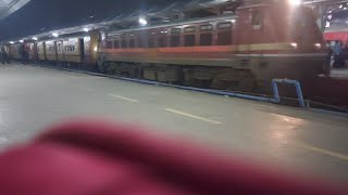 Train No 16101 Chennai Kollam Express arriving Madurai at PF3 right time with WAP4 [upl. by Aiotal]