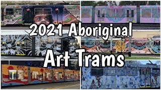 2021 Aboriginal Tram Art  Melbourne Art Trams All 6 Indigenous Creations on Yarra Trams Australia [upl. by Kenn]