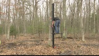 A Somerset County man is changing the hunting game with a revolutionary tree stand [upl. by Nylrak]