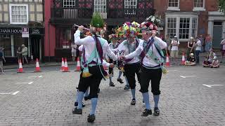 Earlsdon Morris dance quotPrestonquot at Bromyard Folk Festival 2023 [upl. by Anavoj]