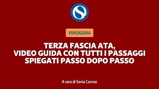 VIDEO TUTORIAL  Terza fascia ATA tutti i passaggi spiegati passo dopo passo [upl. by Loria]