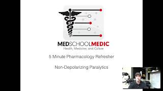 5 minute refresher NonDepolarizing Paralytics [upl. by Leinnad]