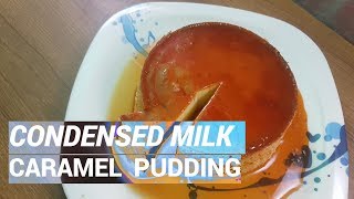 Condensed Milk Caramel Pudding Without Oven  Easy recipe [upl. by Yoshiko242]