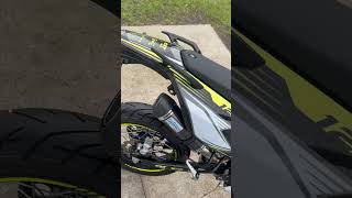 Mondial smx 125 leovince beautiful sound 🔥 bike sound burnout [upl. by Nahgeam]