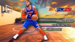 2K25 PRIME CARMELO ANTHONY BUILD  MIDRANGE DEMON Post Scoring Shot Creators are BACK on NBA 2K25 [upl. by Sul]