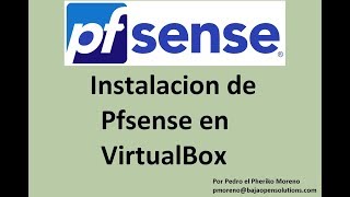 Video 27 Como Instalar Pfsense Virtual Box [upl. by Adelle]