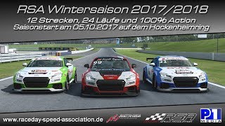 RSA Wintersaison 201718 Rennen 1amp2  Hockenheim Assetto Corsa [upl. by Cyn]