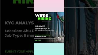 KYC Analyst In Abu Dhabi uaejobs abudhabi kyc [upl. by Nwahsiek]