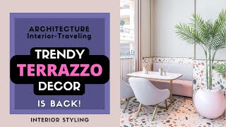 Trendy TERRAZOO DECOR is back  Terrazzo Flooring Designs Ideas interiortrend2022 [upl. by Colston]