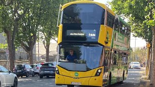 Dublin bus Wright StreetDeck Electroliner EW64Route X27 to Celbridge [upl. by Drawyeh470]