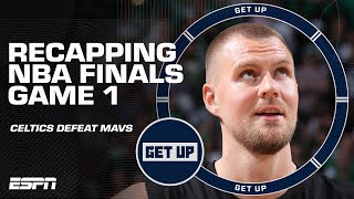 Kristaps Porzingis return Kyrie Irvings struggles amp more CelticsMavs GAME 1 REACTION  Get Up [upl. by Yaffit]