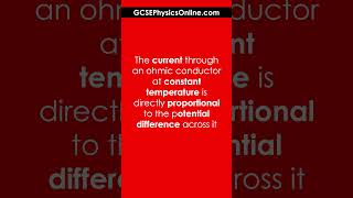 Ohmic Conductor Definition  GCSE Physics [upl. by Nylatsyrc325]