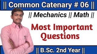 Common Catenary06 Exercise 1 Mechanics BSc 2nd year Math Bsc 2nd Year Common Catenary [upl. by Freeland]