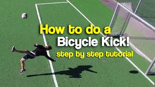 How to do a Bicycle Kick  Tutorial step by step [upl. by Aylad]