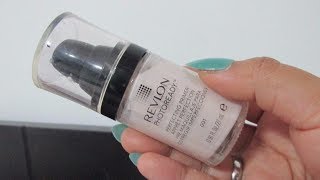 Demo  Reseña  Primer Photoready de Revlon 001 [upl. by Elleirbag]