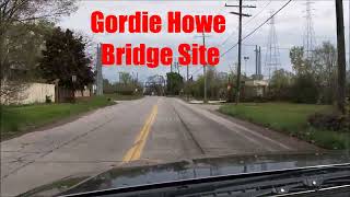 Gordie Howe Bridge View Almost Connected May 2024 Update Part 1 Jefferson Springwells Ct [upl. by Luebke]