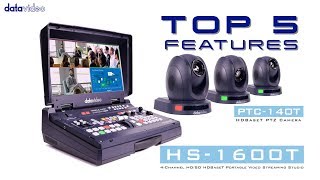 【Official】The Simple Workflow by HS1600T HDBaseT Portable Video Streaming Studio｜Datavideo [upl. by Gloriana]