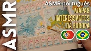 Mapas interessantes da Europa ASMR português [upl. by Aicilaana]