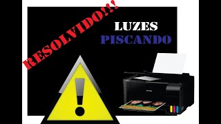 COMO RESOLVER ERRO DE LUZES PISCANDO  EPSON L3110 [upl. by Gregoor]