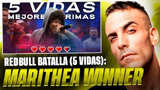 MARITHEA APLASTA A LOS CAMPEONES 👸🏾💥 MARITHEA EN 5 VIDAS REDBULL BATALLA 🐔❤️ Reacción [upl. by Hiram]