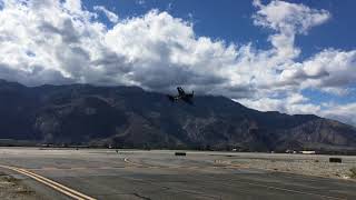 CAF Grumman F6F Hellcat flyby at KPSP 1 03172018 [upl. by Cedell]