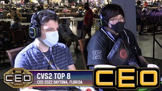 CEO 2022 Top 8 Capcom vs SNK 2 CVS2 JWong DRB GALAXY B intehweeds Jebailey umthfkr Jebailey [upl. by Tarton]