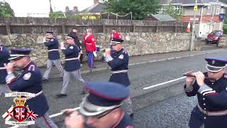 Clogher Protestant Boys FB  Bessbrook True Blues FB 50th Anniversary Parade 2024 [upl. by Alta]